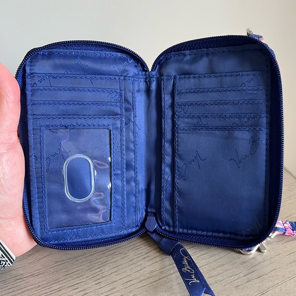 Vera Bradley All in One Crossbody wallet pink and purple - Picture 7 of 8